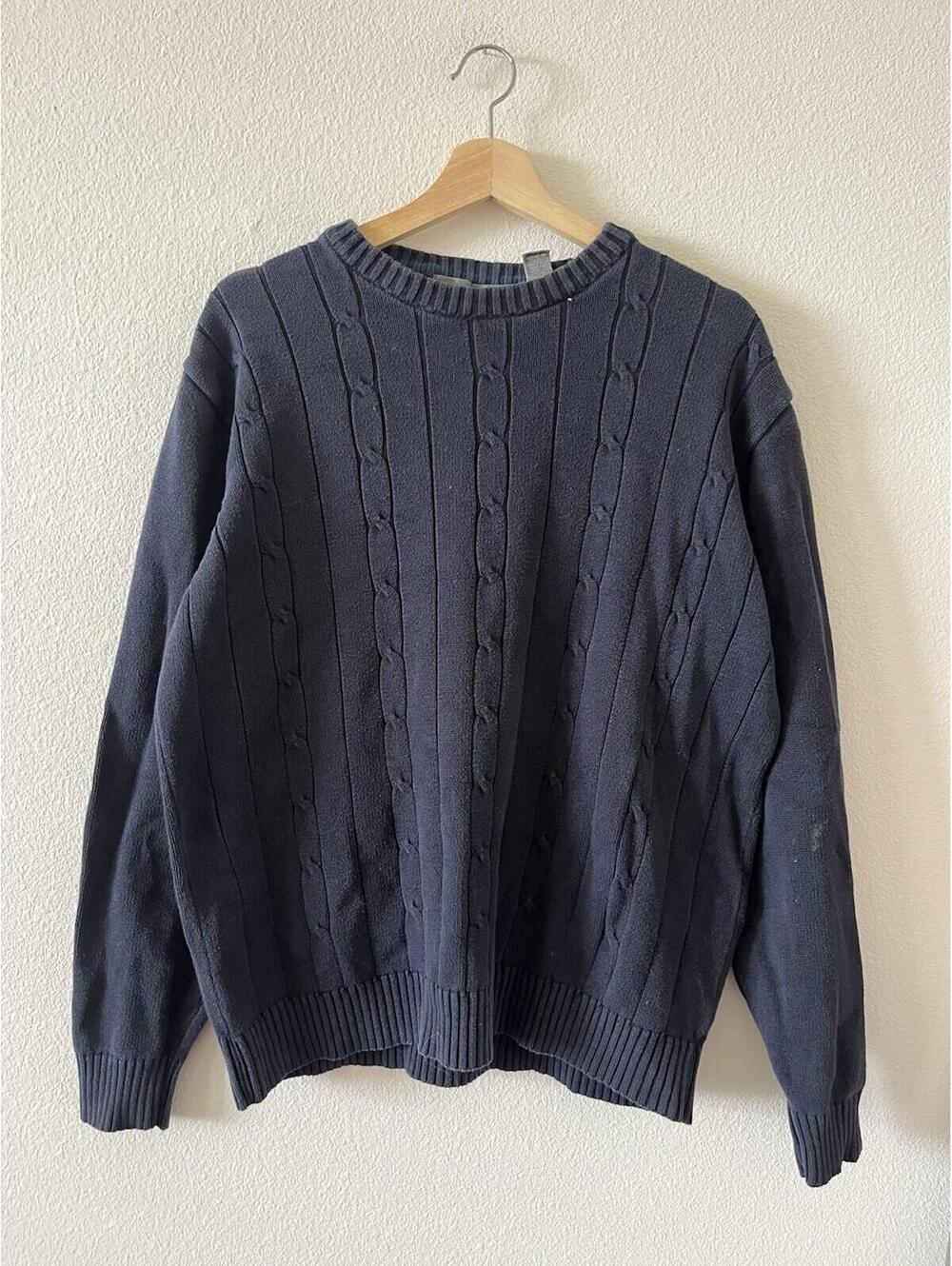 Oscar de la Renta Vintage Cable Knit Sweater XL